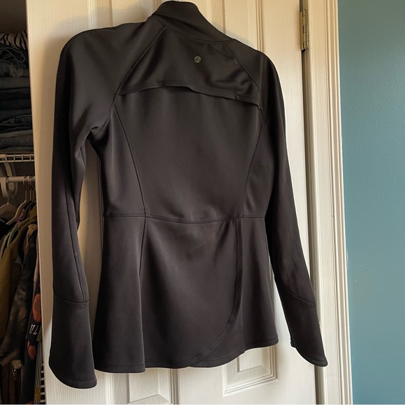 Apana Jackets & Coats Apana Black Zip Up Athletic Yoga Pilates